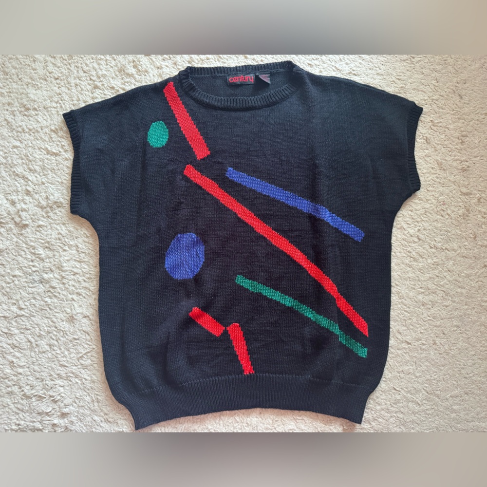 Vtg geometric pattern sweater